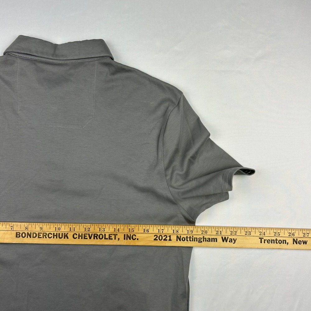 Vince Camuto Mens Gray Short Sleeve Cotton Polo Shirt Size Medium NWT - Picture 7 of 9